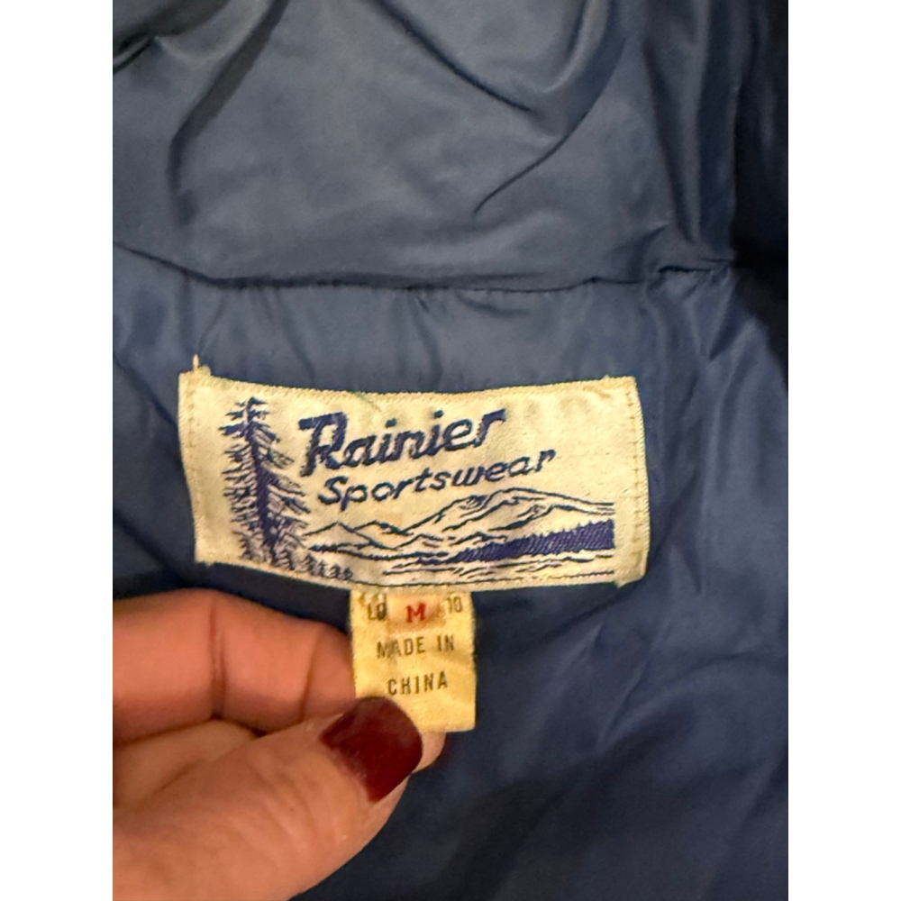 Vintage 70s-80s Rainer Sportswear Men's Down Puffer Vest Snap Front Sz M - Picture 3 of 9